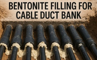 Bentonite Filling for Cable Ducts