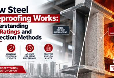 Steel fireproofing methods and fire ratings for structural steel