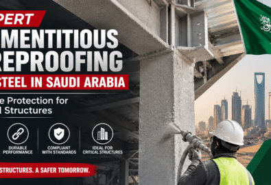 Expert cementitious fireproofing for steel structures in Saudi Arabia